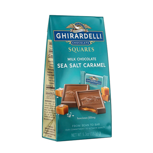 Ghirardelli Squares Milk Chocolate Sea Salt Caramel (151g)