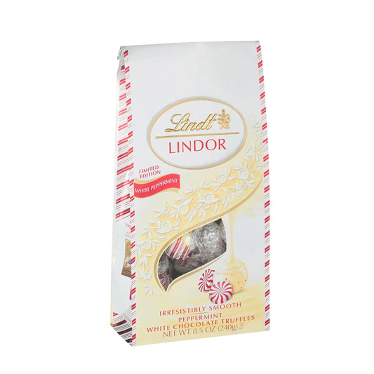 Lindt Lindor White Chocolate Peppermint Truffles Limited Edition (144g)