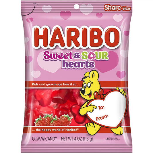 Haribo Sweet & Sour Hearts (113g)