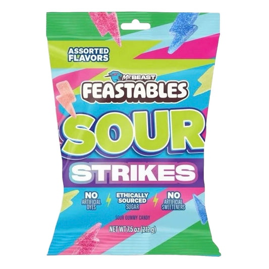 MrBeast Feastables Sour Strikes Original Assortment (212g)