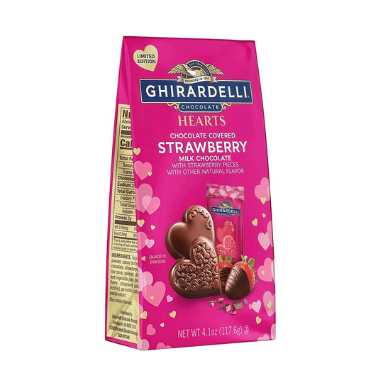 Ghirardelli Hearts Chocolate Covered Strawberry Milk Chocolate (117g)