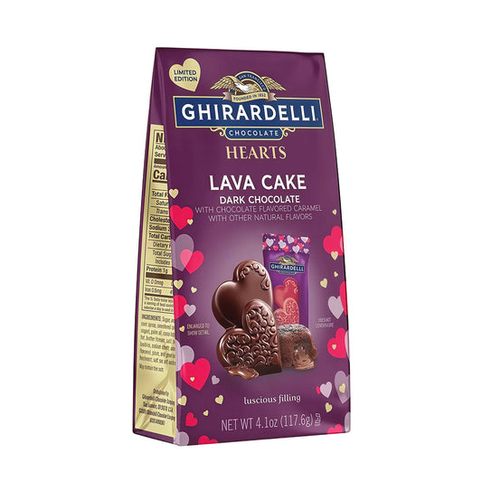 Ghirardelli Hearts Dark Chocolate Lava Cake (117g)