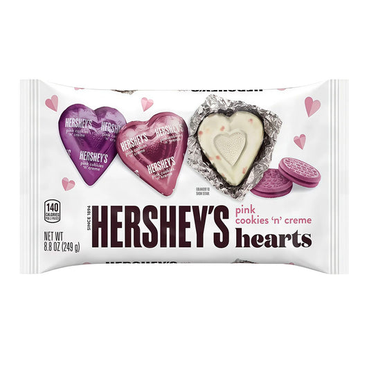 Hershey's Hearts Pink Cookies ‘n’ Creme (249g)