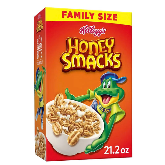 Kellogg’s Honey Smacks Family Size Cereal (601g)