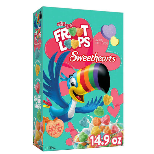 Froot Loops Sweethearts Limited Edition Family Size Cereal (422g)