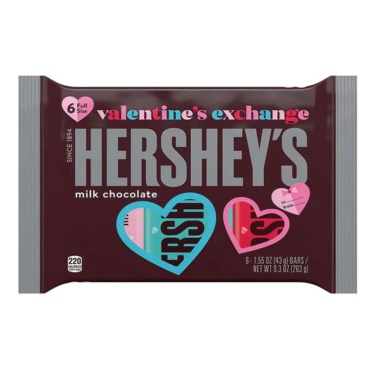 Hershey's Valentine’s Exchange Milk Chocolate 6 Pack (263g)