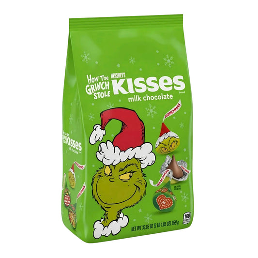 Hershey's Kisses Grinch Milk Chocolate Bulk Bag (959g)
