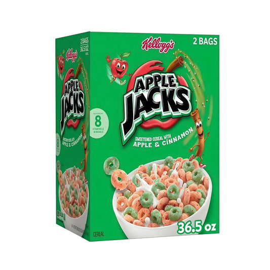 Kellogg’s Apple Jacks Cereal 2 Pack (1.03kg)