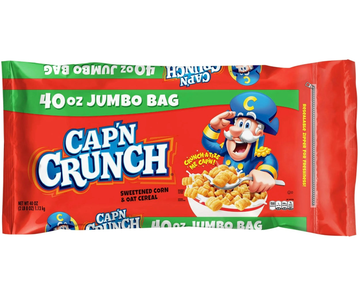 CAP’N CRUNCH Original Resealable Bag Cereal (1.13kg)