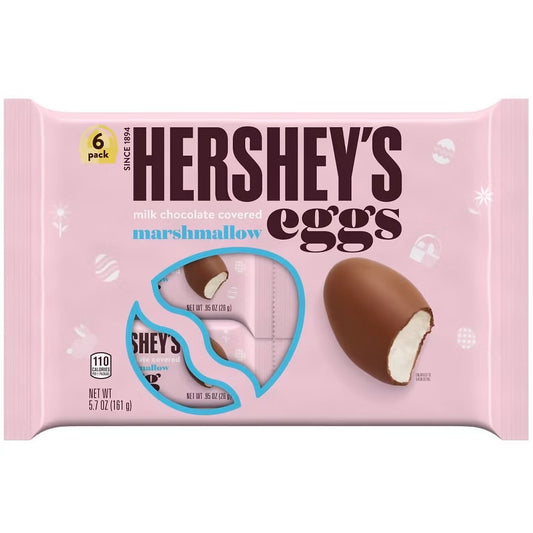 Hershey's Eggs Milk Chocolate Marshmallow 6 Pack (161g)