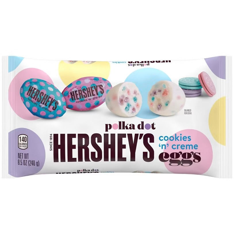 Hershey's Polka Dot Cookies ‘n’ Creme Eggs (240g)