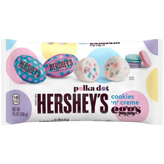 Hershey's Polka Dot Cookies ‘n’ Creme Eggs (240g)