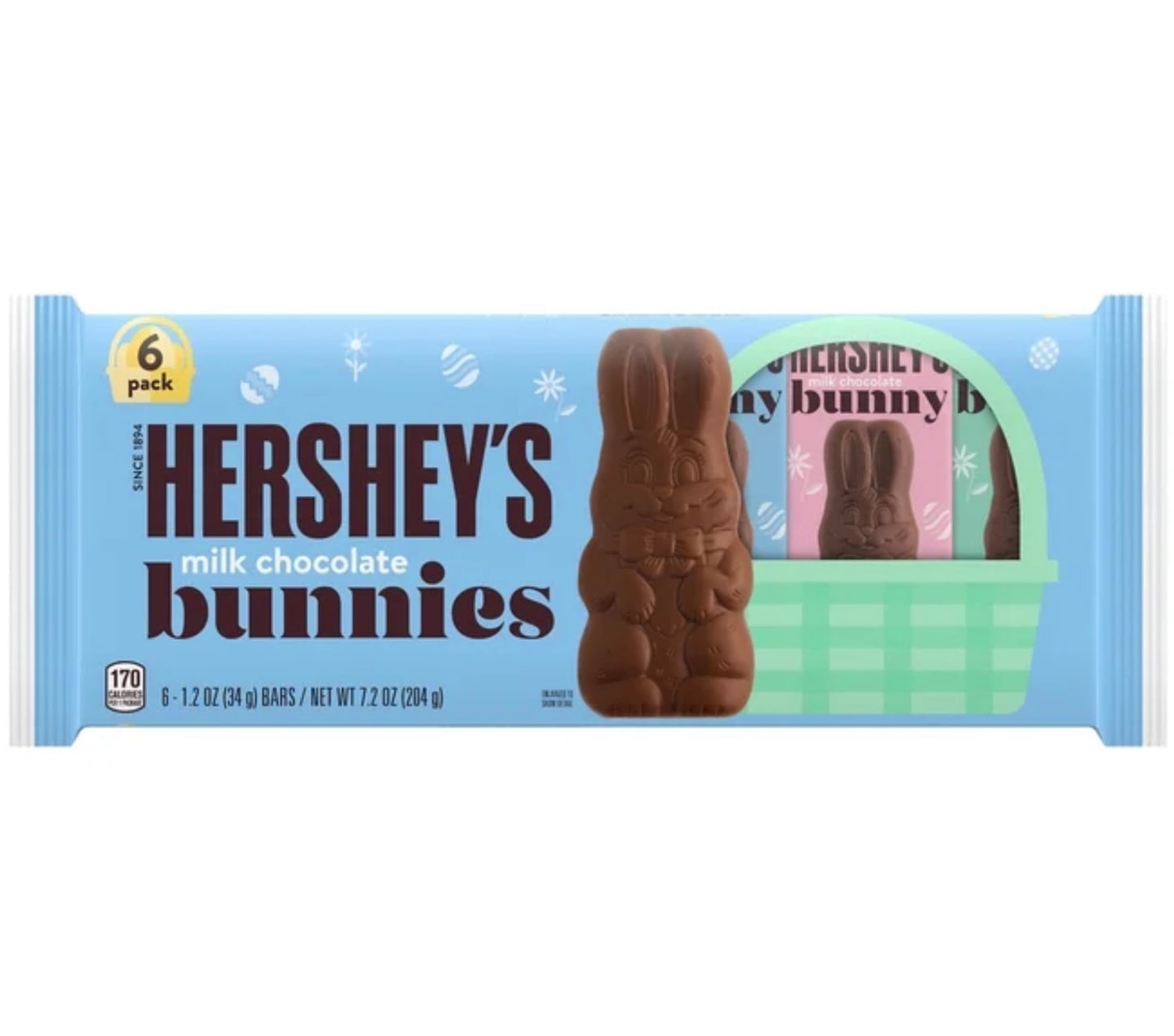 Hershey's Bunnies Milk Chocolate 6 Pack (204g)