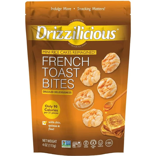 Drizzilicious Mini Rice Cakes French Toast Bites (113g)