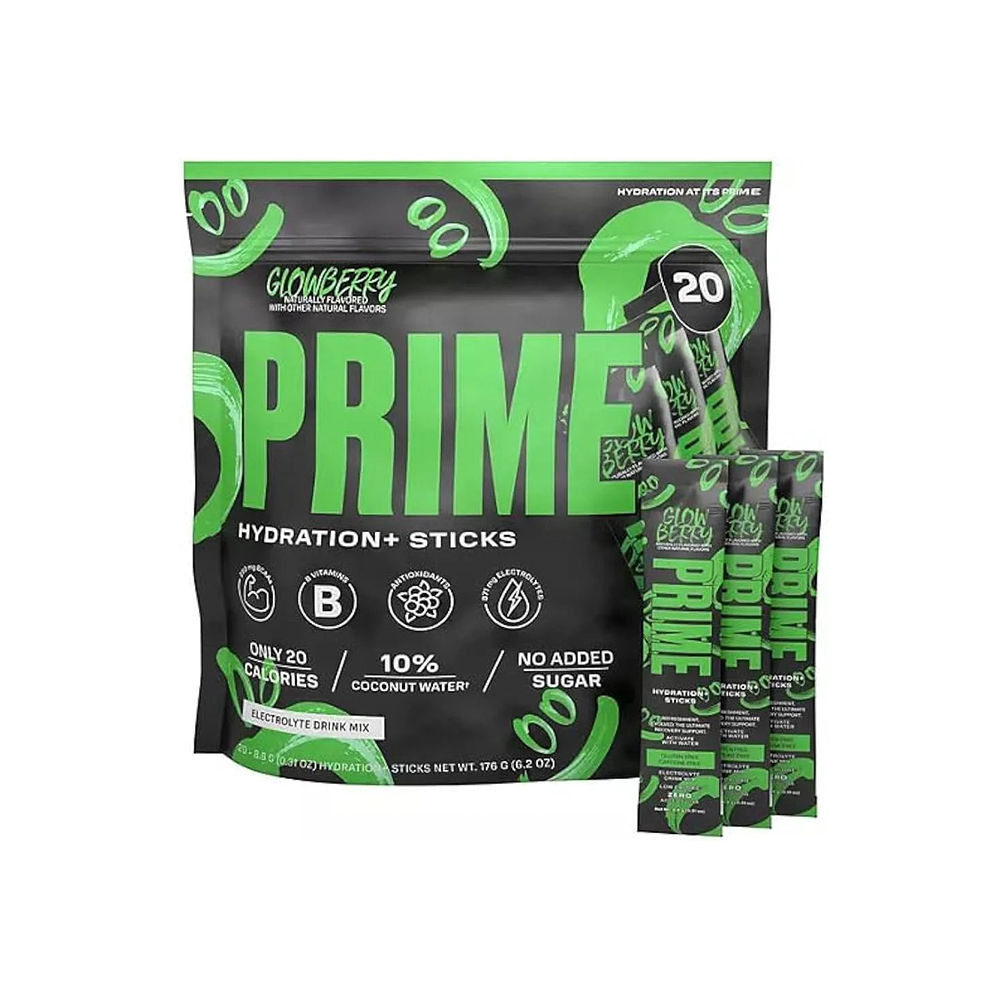 Prime Glowberry Hydration+ Stick 20 Pack