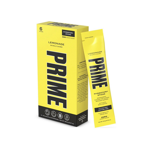 Prime Lemonade Hydration+ Sticks 6 Pack