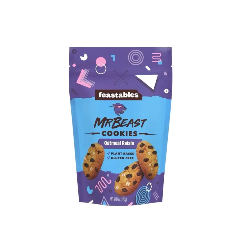 MrBeast Feastables Oatmeal Raisin Cookies